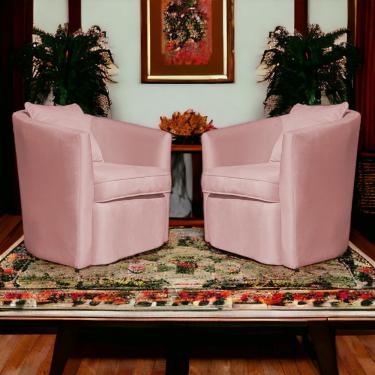 Imagem de Kit 2 Poltronas Decorativa Alana Veludo Rosa - Londrilar