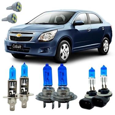 Imagem de Kit Lampadas Super Branca 8500k Cobalt 2018 + Led T10 - Cinoy/Qualyten