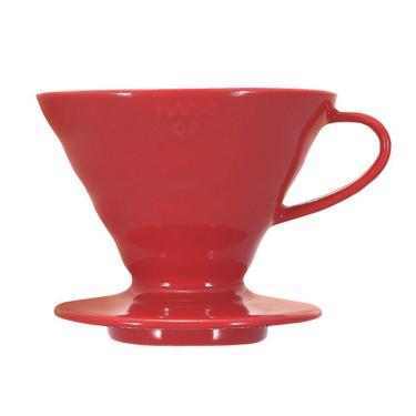 Imagem de Gotejador de café Hario V60 Ceramic, tamanho 02, 1-4 xícaras, vermelho