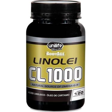 Imagem de Kit 3 Linolei Cl 1000 Óleo De Cártamo Unilife 120 Cápsulas