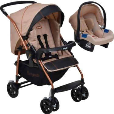 Imagem de Carrinho De Bebê Rio K Burigotto + Bebê Conforto Mon Amour