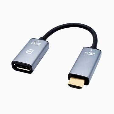 Imagem de CORN Adaptador Hdmi para Displayport 4K @ 60Hz Cabo Conversor Hdmi Macho para Dp Fêmea de Alta Velocidade Compatível para Placa Gráfica de Pc Laptop Mini Ns Ps5/4 Xbox One/360