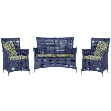 Imagem de  Jogo Sofá e 2 Poltronas de Área Igapó Alumínio