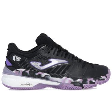 Imagem de Tênis Joma Slam Lady (Saibro) - Preto e Lilás Cor:Roxo;Tamanho:38