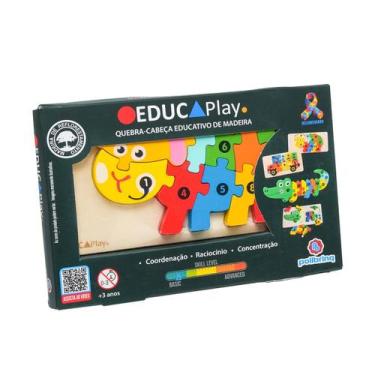 Imagem de Quebra Cabeça Educativo Ovelha 10 Peças Polibrinq