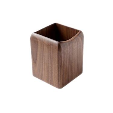 Imagem de Porta-lápis de escritório, organizador de mesa, acessórios de escritório, suporte de lápis, decoração de mesa, garfos, organizador de lápis, pote (cor: marrom)