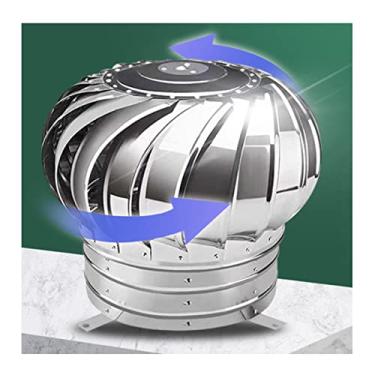 Imagem de Ventilador de urbina, tampa giratória da cobertura da lareira, ventilação giratória de aço inoxidável cobertura da lareira cobertura da lareira de aço Spinner anti-tração descendente,