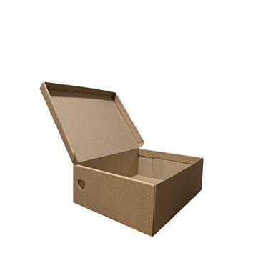Imagem de 50 Caixas de Papelão Sapato Parda 28x22x9,5cm