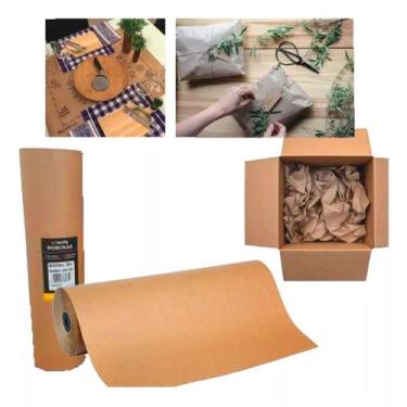 Imagem de Rolo Kraft Natural Scrity 60cm 100m Pardo 80gr