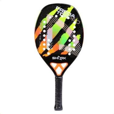 Imagem de Raquete De Beach Tennis Shark Predator 2025 - 22mm + Capa Cor Preto