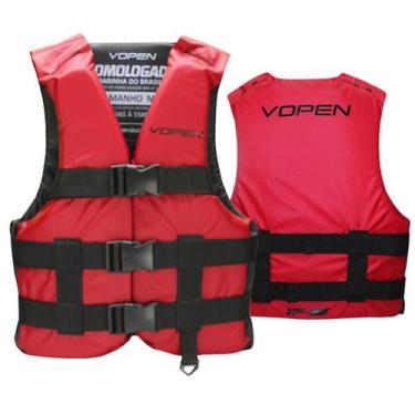 Imagem de Colete Salva Vidas Homologado Nylon VP22 - Vopen, Vermelho, G1