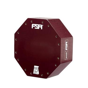 Imagem de Cajon FSA Instrumento de Percussão Profissional Feito à Mão - Graves Profundos, Som de Caixa Nítido, Madeira Brasileira, Design Ergonômico de Inclinação CAIXA CAJON 12/4" VINHO