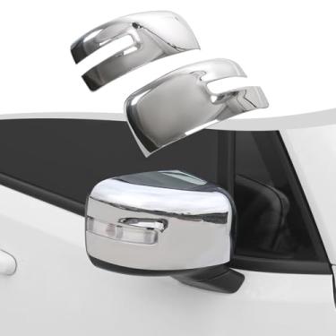 Imagem de SQQP Acabamento da tampa do espelho retrovisor lateral externo adequado para Jeep Renegade 2016-2025 (cromado)