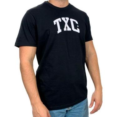 Imagem de Camiseta Preto Estampada Masculina Txc, Preto, GG