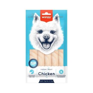 Imagem de Petisco para cachorro Wanpy creamy frango 70g