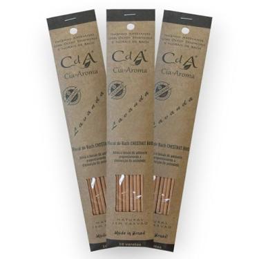 Imagem de Kit com 3 Incensos Naturais e Artesanais Vareta Lavanda CDA