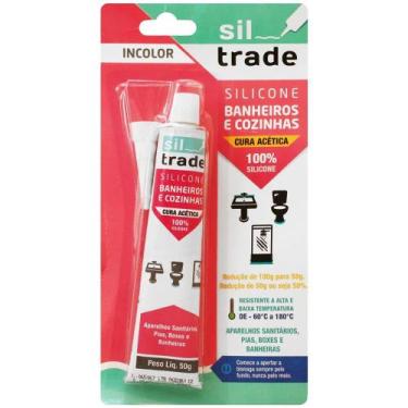 Imagem de Silicone Banheiros e Cozinhas Incolor 50 Gramas - 1560074 - SIL TRADE