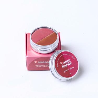 Imagem de Amokarité Batom Duo Cremoso Multifuncional 3 em 1 - Pitaya + Pecan 5g,