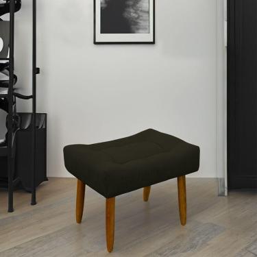 Imagem de Puff Decorativo Quarto E Sala De Estar Suede Light Herrero Cor:marrom
