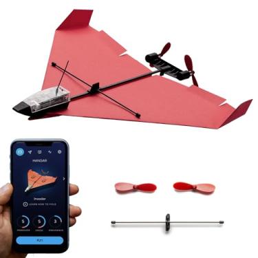 Imagem de POWERUP 4.0 The Next-Generation Smartphone Controlled Paper Airplane Kit, RC Controlled. Easy to Fly with Autopilot & Gyro Stabilizer. for Hobbyists, Pilots, Tinkerers.