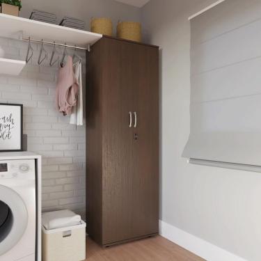 Imagem de Armário Organizador Multiuso Kiev 2 Portas Com Chave Freijo