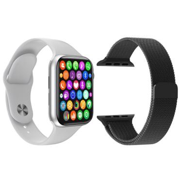 Imagem de Kit 1 Smartwatch Iwo 8 Lite Plus + 1 Pulseira Extra Branco