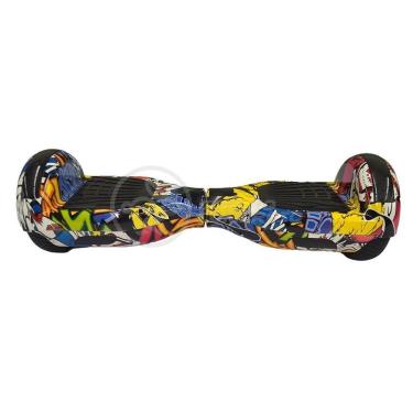 Imagem de Hoverboard Infantil Skate Elétrico Arte Urbana Led Grafite