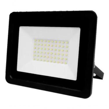 Imagem de Refletor Led Slim Manplex 50w 240v 6500k Preto - 50w