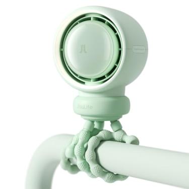 Imagem de JISULIFE Ventilador Para Carrinho De Bebê Grande, Seguro, Sem Pás, Berço, Mesa, Portátil, Recarregável, Com Refrigeração E Tecnologia Air Turbo, Luz Noturna, Presente Qualidade Alimentar Mãe/Pai/Ami