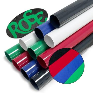 Imagem de MEVOREW Vinil Htv Flocado - Pacote Com 10 Folhas De 30 Cm X 25 Cm, Transferência Térmica Colorida Para Camisetas, Compatível Silhouette Came