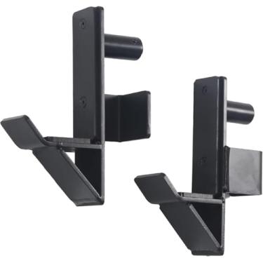 Imagem de ZUKAM Braço De Observação Barra J-Hook Para Gaiola Força Em Tubo X 2,36" Com Furo 1" Ou 5/8", Suporte Agachamento Imersão, Fundo Reforçado Aço Premium Capacidade 1000 Libras