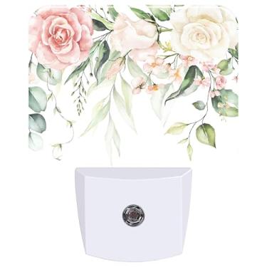 Imagem de AKKAVNIA Luminária Noturna Led De Parede Com Flores Vivas E Sensor Inteligente Anoitecer Amanhecer Para Quarto Adulto, Sala Estar, Corredor Cozinha