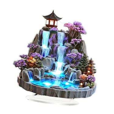 Imagem de Generic Fonte de água de mesa 2D, decoração, artesanato, placa de acrílico criativa, placa de mesa para peça central, prateleira,
