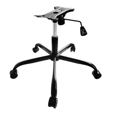 Imagem de Racfenick Substituição de base de cadeira de escritório giratória de 71 cm, kit de base de reparo de metal para cadeira de jogos universal resistente com placa inferior, cilindro de gás e rodízios