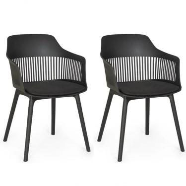 Imagem de Kit 2 Cadeiras De Jantar Design Marcela Preta
