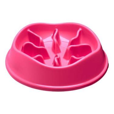 Imagem de Pote Comedor Tigela Interativo Lento Ração Cachorro Gato Pet - Stark P