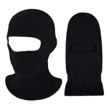 Imagem de Touca Gorro Lã Preta Ninja Motoqueiro Frio Tamanho Único - Classe