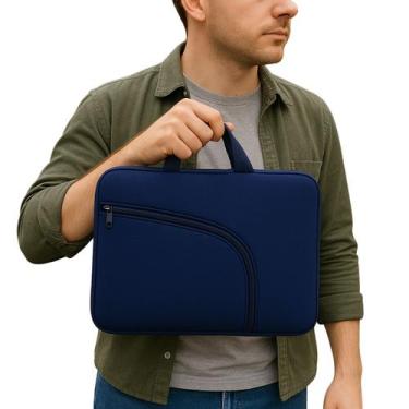 Imagem de Capa Bolsa Feminina Porta Case Notebook Slim - Street Man, 17'', Azul