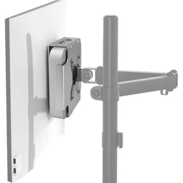 Imagem de Suporte para Mac Mini Monitor Vesa, material de alumínio IFCASE atrás do monitor, suporte VESA para Mac Mini 2010 a 2023 M2 Pro (prata)