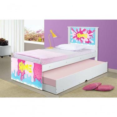 Imagem de Bicama Solteiro Com Cabeceira Slime Menina