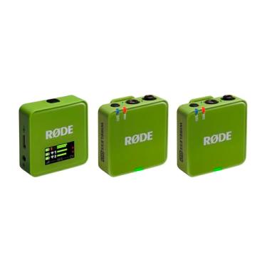 Imagem de RØDE Wireless GO (Geração 3) – Microfone sem fio compacto – Áudio impecável, gravação flutuante de 32 bits, controle automático de nível, para telefones, câmeras e computadores (verde)