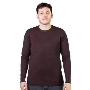 Imagem de Suéter Tricôt Masculino Broken Rules 590200 Marrom-Masculino