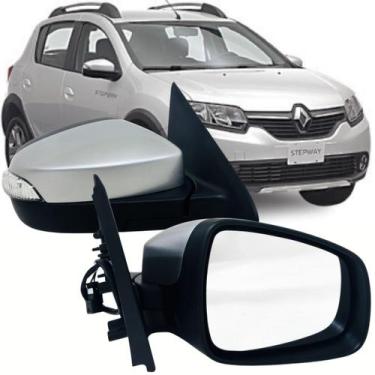 Imagem de Retrovisor Direito passageiro Renault Sandero e Logan 2014 2016 2018 2