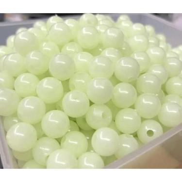 Imagem de 50g Miçangas glow brilha no escuro 6mm - artesanatos -pulseiras - fest