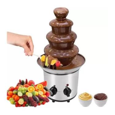 Imagem de Fonte Cascata De Chocolate Grande 4 Torres Fondue Elétrica - Member's 