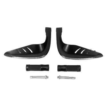 Imagem de Partuto Kit de capa de guidão de borracha de liga de alumínio para motocicleta, scooter, bicicleta, quadriciclo, preto