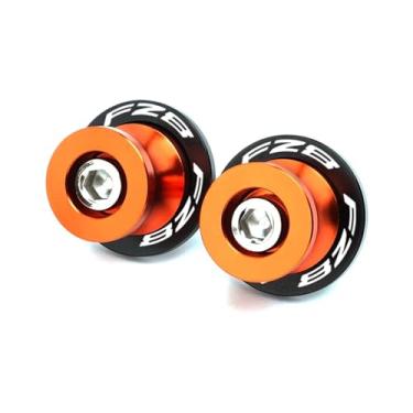 Imagem de jininshengxindianzi Compatible With FZ1 FZ-1 2006-2015 FZ6 N S 2004-2016 FZ8 FZ-8 2010-2018 Swingarm Spools Sliders Stand Screws CNC Motorcycle M6 Bolts(FZ8 Orange)