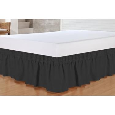 Imagem de Saia Box Paris Cama Solterio, Casal, Queen e King (Preto, King Size)