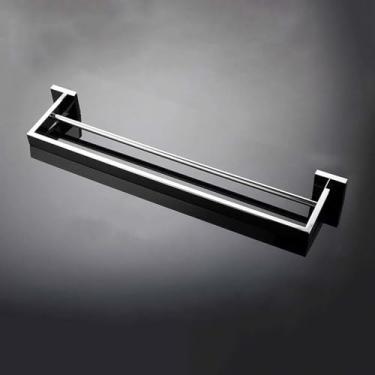 Imagem de Conjunto de banheiro de aço inoxidável polido - Toalheiro, suporte para papel higiênico, saboneteira - ferragens, toalha de 600 mm, 2 barras