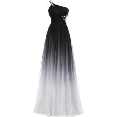 Imagem de Vestidos Formais Elegantes Do Cocktail Das Mulheres, Mulheres Mais O Vestido Longo Do Baile De Finalistas Do Ombro Do Ombro Sem Encosto Do Ombro Das Mulheres, Ajuste Magro Sem Mangas, White, 8